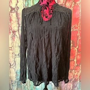 NWOT Anthropologie TINY Black Blouse Size Medium